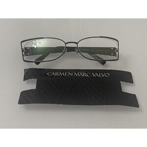 CARMEN MARC VALVO EYEGLASSES FRAME KOSTA JAPAN BLACK 62/17/130 CAVIAR